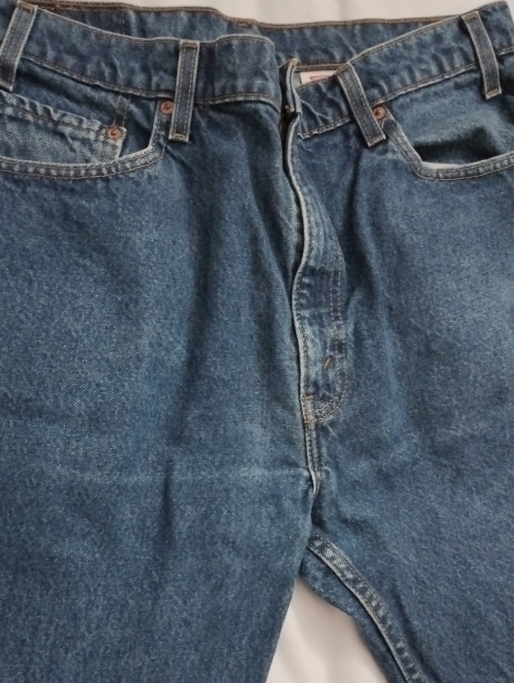 Levi’s 505 Regular Straight Fit Denim Jeans Red Tab Men’s 34x32 Fit (VTG 36x32) - Picture 12 of 17